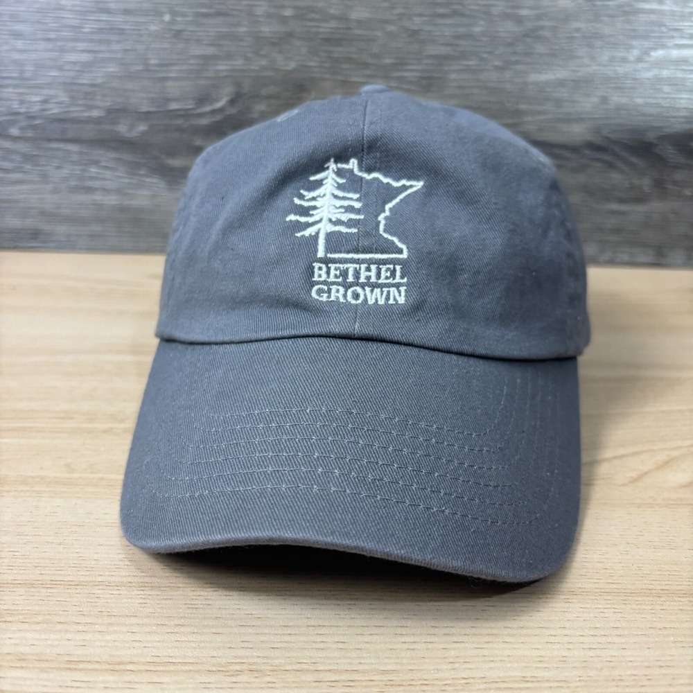 Bethel Grown Hat Cap Strap‎ Back Gray Minnesota Adjustable